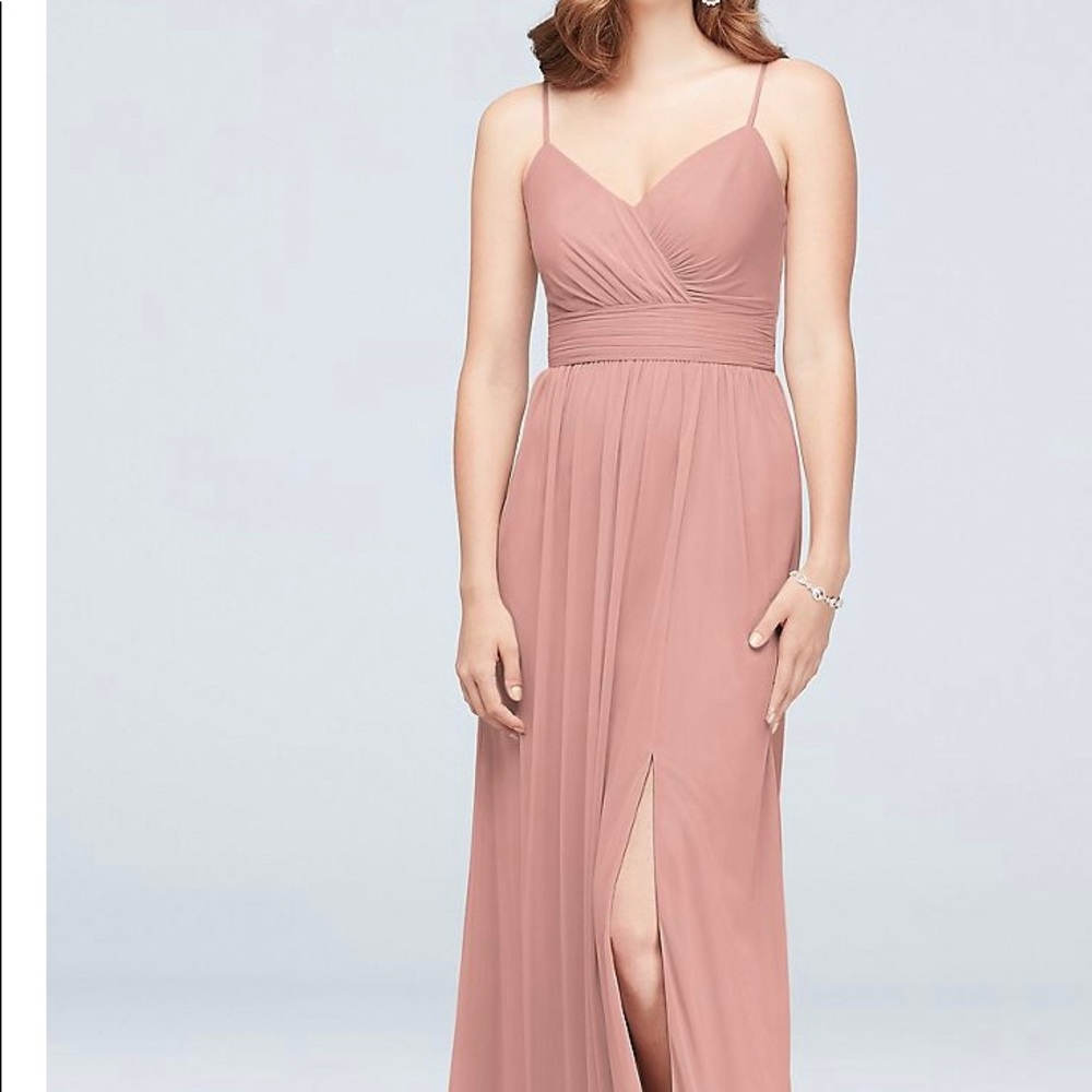 NWT Spaghetti Strap Ruched Waist Bridesmaid Dress